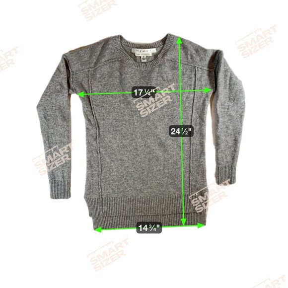Max Studio 100% Cashmere 2-Ply Sweater Women’s SZ S Gray Crew Neck - Picture 3 of 6